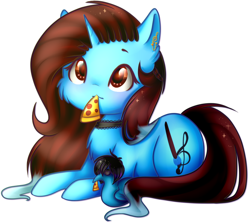 Eating Pizza By Despotshy - My Little Pony: Friendship Is Magic (900x875)