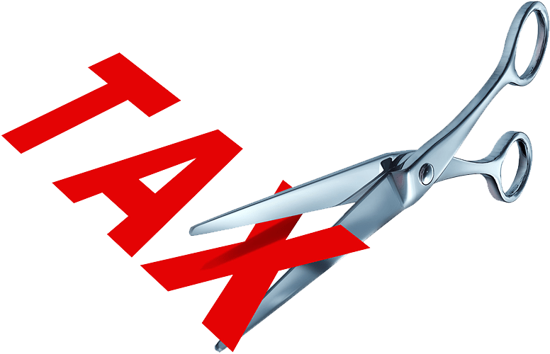 Tax Cut Scam - Ribbon Cutting As Background (800x507)