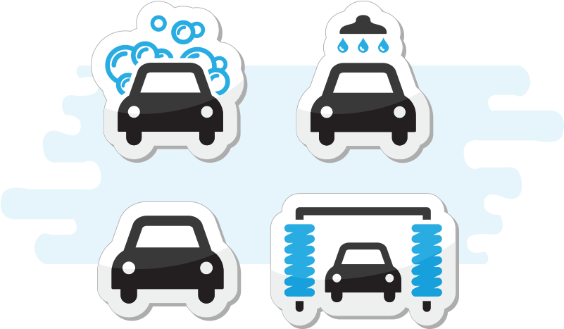 We Use The Very Best In Car Care Materials, Including - Car Wash Icon Vector (800x506)