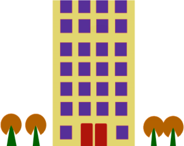 Building Clipart Clip Art - Block Of Flats Clipart (640x480)