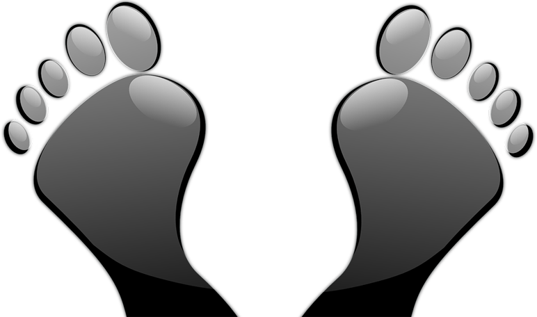 Foot Care Black And White (772x456)