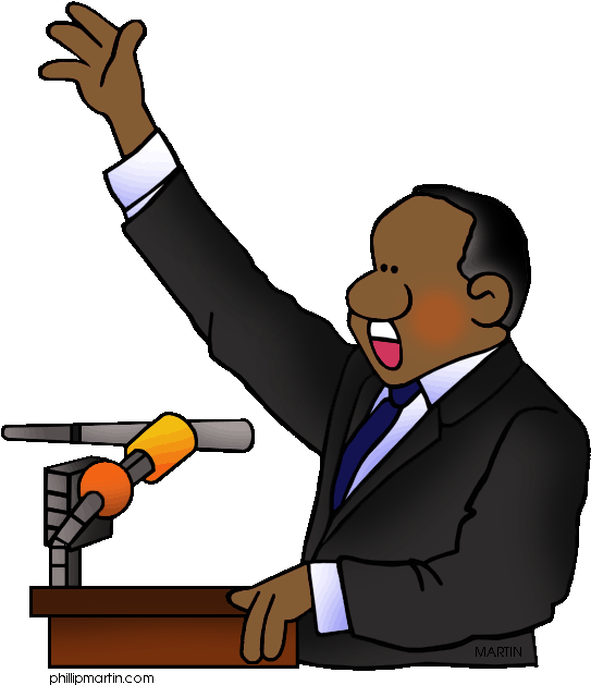 Martin Luther King Day Clip Clipart Panda Free Clipart - Mlk Jr Clip Art (558x648)