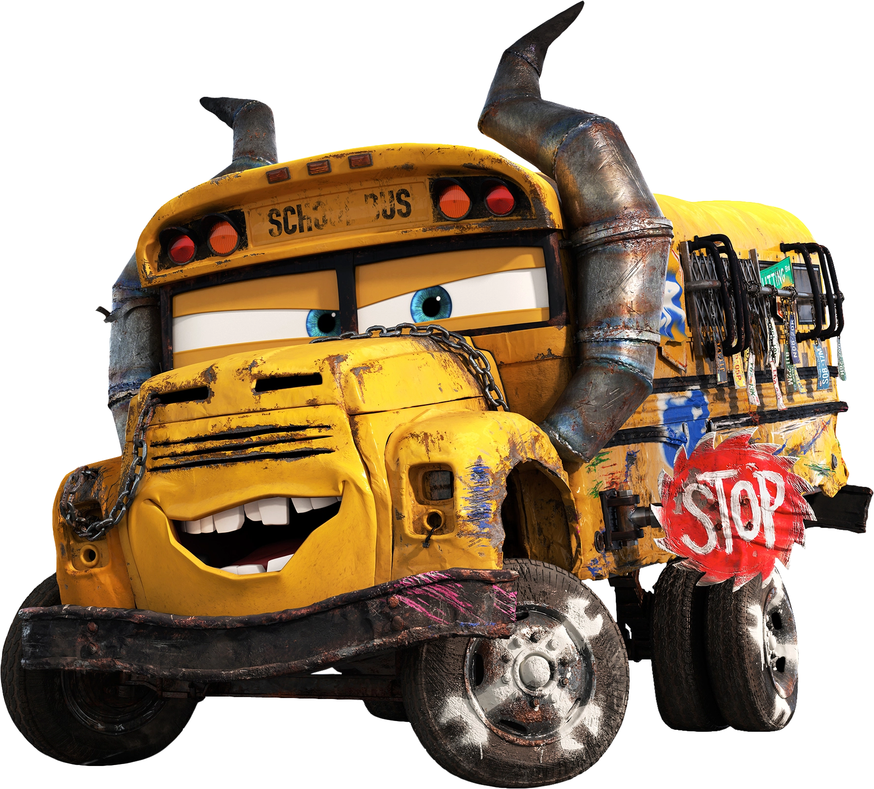 Vehicle Clipart Yellow Car Pencil And In Color Gif - Cars 3 Miss Fritter (2031x1671)