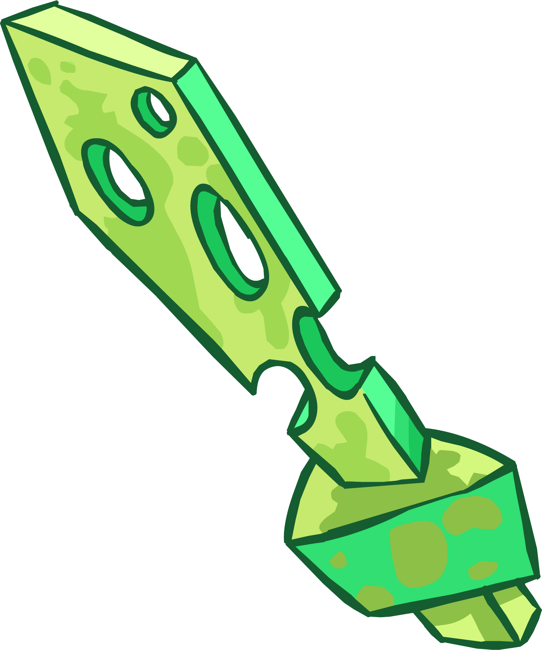 Stinky Cheese Sword - Club Penguin Sword (1732x2075)