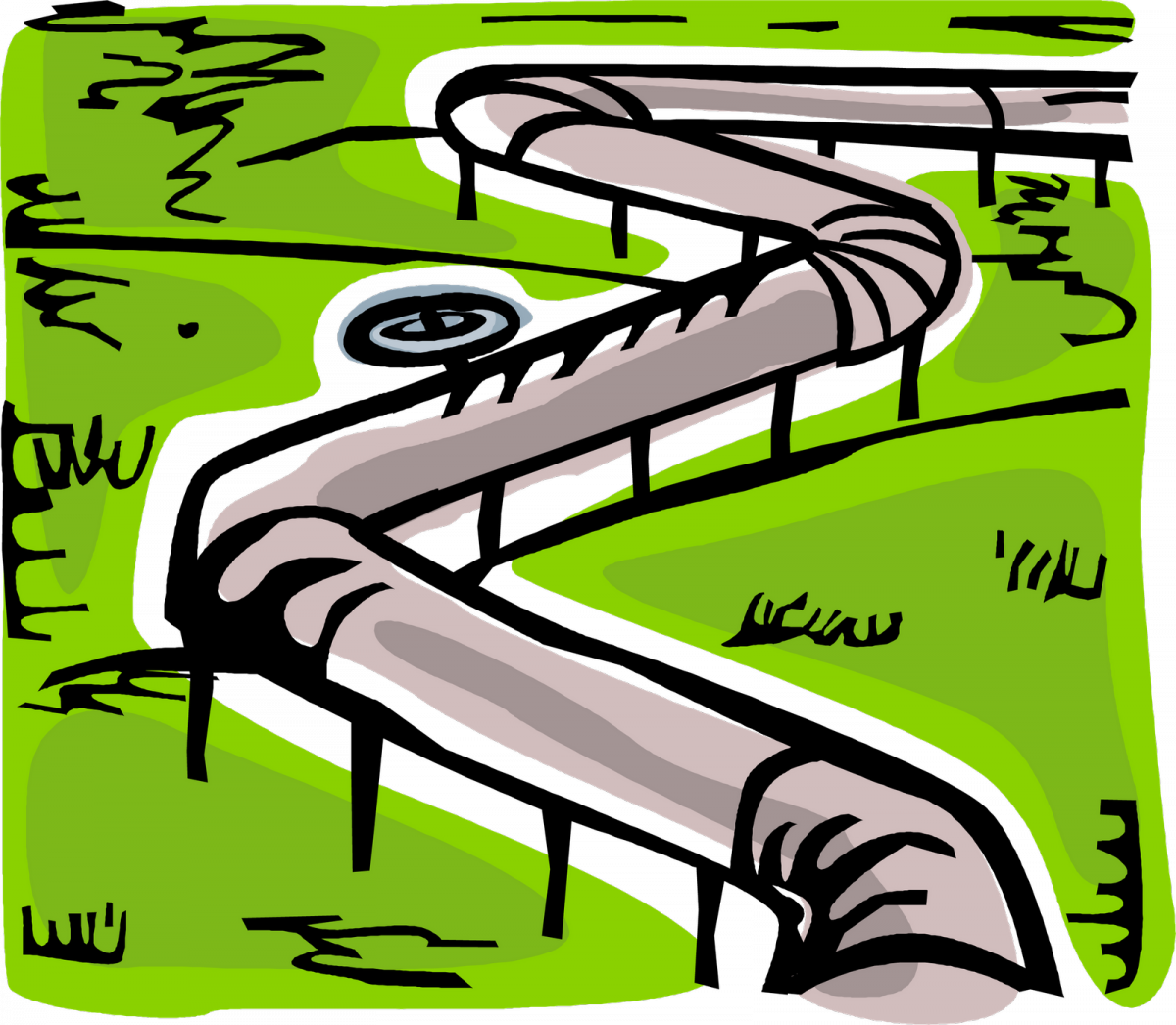 Pipeline Clip Art - Pipeline Natural Gas Cartoon (1200x1046)