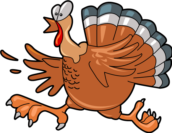 Turkey Cliparts - Cartoon Turkey Transparent Background (582x452)