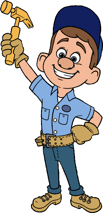Wreck - Clipart - Draw Fix It Felix (350x706)