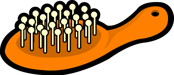 Comb - Hair Brush Clip Art (578x250)