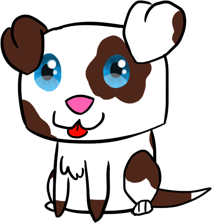 Animated Puppy - Cute Puppy Gif Clip Art (755x802)