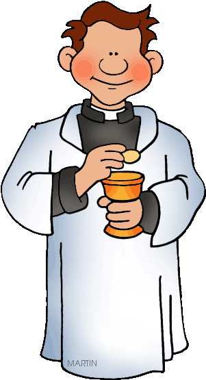 Funny Clergy Cliparts - Priest Clip Art (330x582)