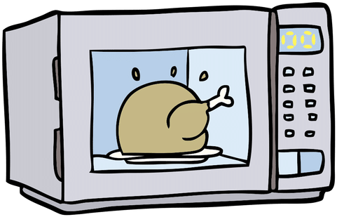 Microwave Oven - Microwave Cartoon Png (500x500)