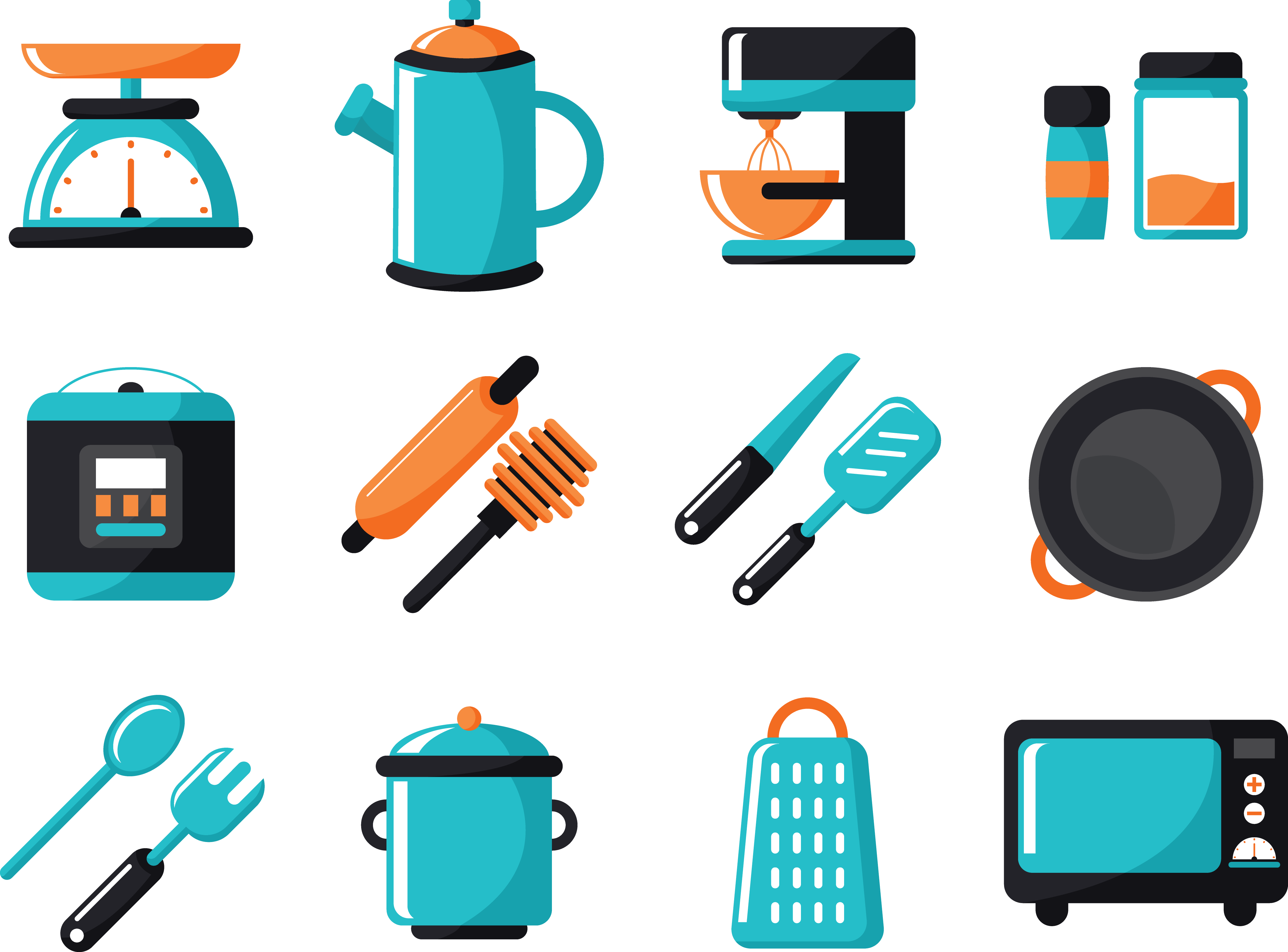 Kitchen Euclidean Vector Spoon Icon Icone Cozinha 4686x3462 Png Clipart Download