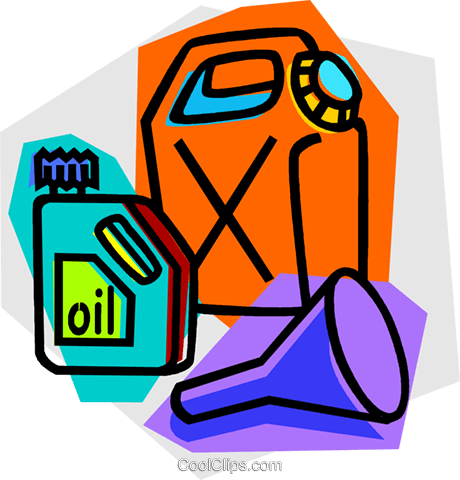 Gas Can, Oil, Funnel Royalty Free Vector Clip Art Illustration - Gasoline (460x480)