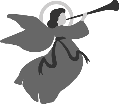 Angel Logo Web Colors Greyscale - Illustration (393x344)