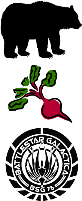 Click And Drag To Re-position The Image, If Desired - Bear Beets Battlestar Galactica (308x700)