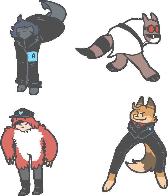 The Bad Bunch Squad By An Evil Wizard - Cartoon (858x858)