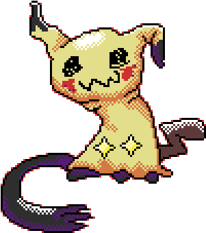 Mimikyu Sprite Thingy Thing By An Evil Wizard - Mimikyu 8 Bit Sprite (379x379)