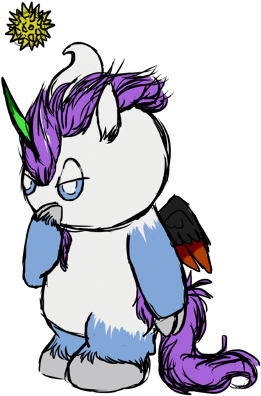 Evil Unicorn Chao By Kryvul On Deviantart - Cartoon (1024x683)