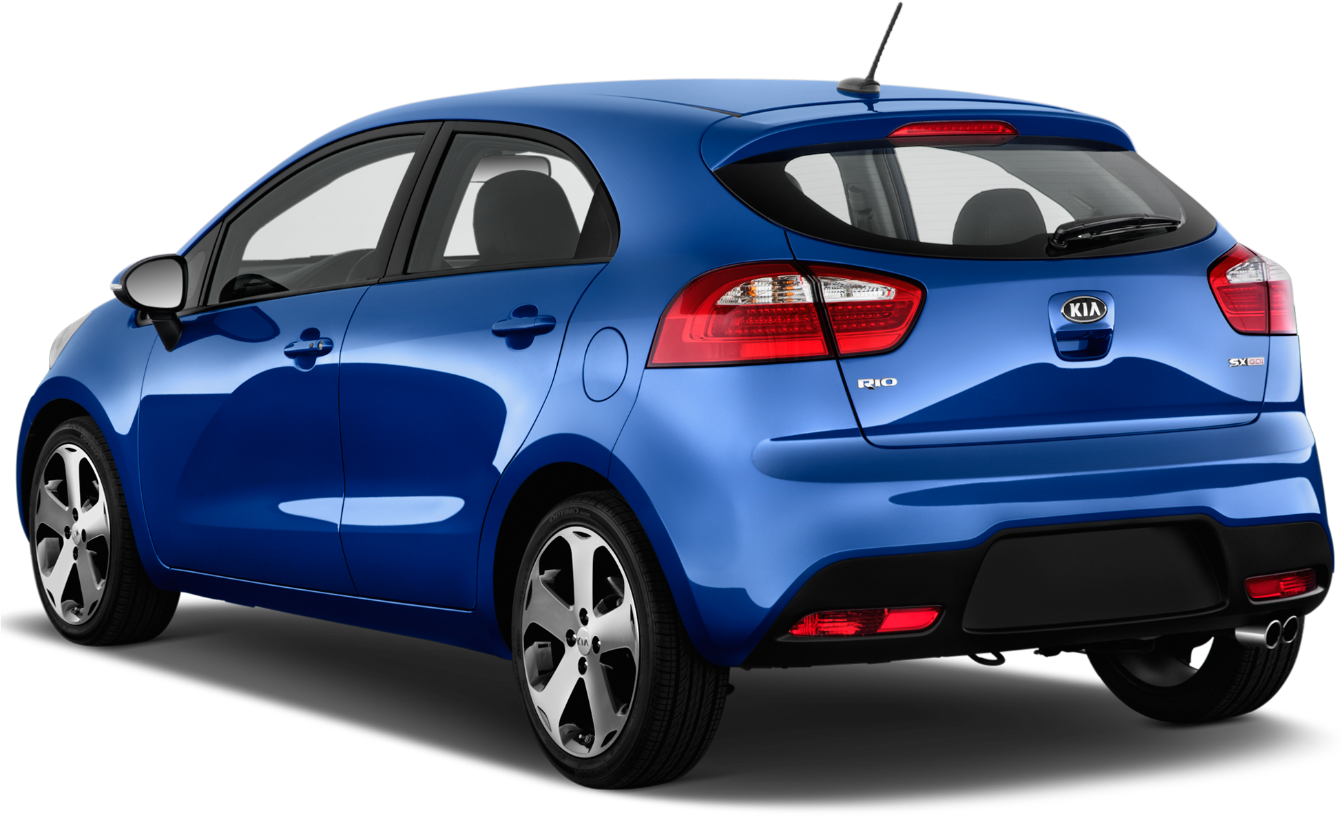 Kia Rio Back Png Clipart - Kia Rio Hatchback 2013 (2048x1360)