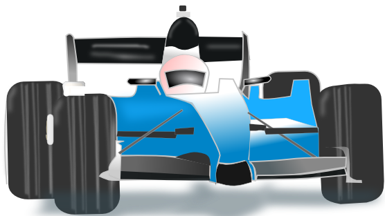 Race Car Free Car Racing Clipart Clipartfest - Blue Racing Car Clip Art (555x333)