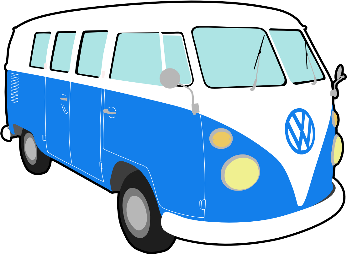 Car Clipart Van - Vw Bus T1 Clipart (1654x1169)