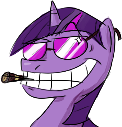 Cigar, Safe, Sunglasses, Twilight Sparkle - Cigar Twilight Sparkle (450x450)