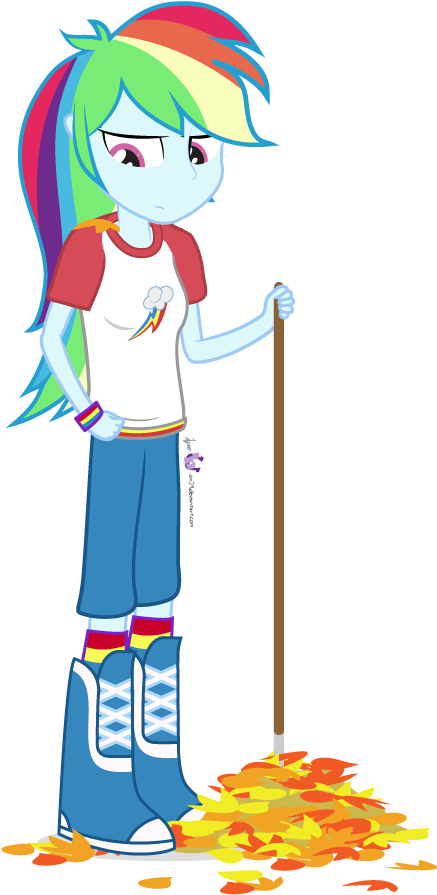 Rainbow Rakes By Dm29 - Equestria Girls Rainbow Dash Vector (470x920)