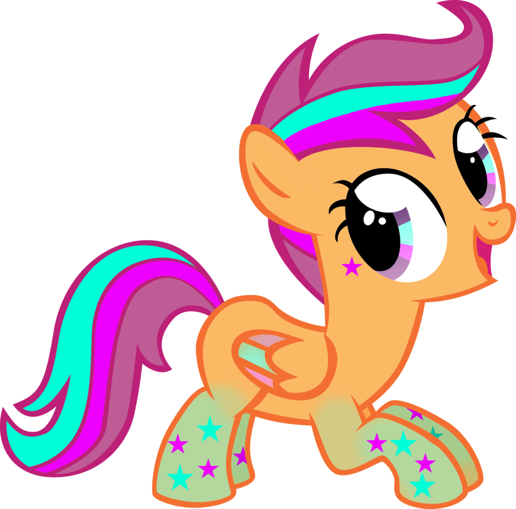 Scootaloo By Swearn Rainbow Power - Mlp Cmc Rainbowfied (1024x1010)