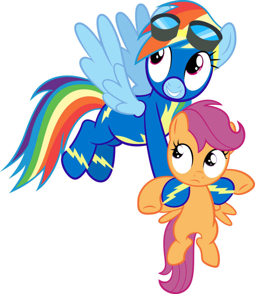 Rainbow Dash Fillynapping Scootaloo By Spellboundcanvas - Pony Friendship Is Magic Rainbow (833x959)