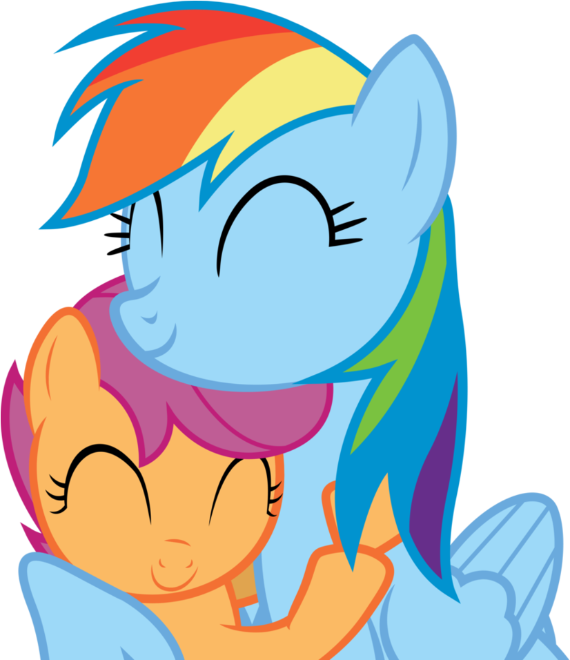 Rainbow Dash And Scootaloo - Scootaloo And Rainbow Dash Fanfic (837x955)