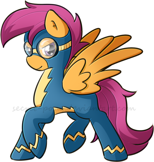 Wonderbolt Scootaloo By Secret-pony - Scootaloo My Little Pony Wonderbolts (544x561)