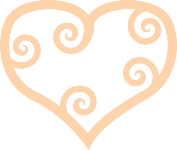Excellent Ideas Clip Art Heart Outline Cute Coloring - Clip Art (600x510)