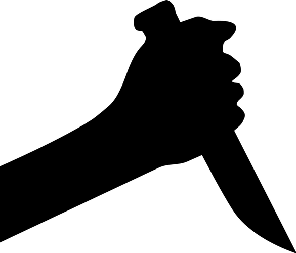 1" - Knife Silhouette (585x500)