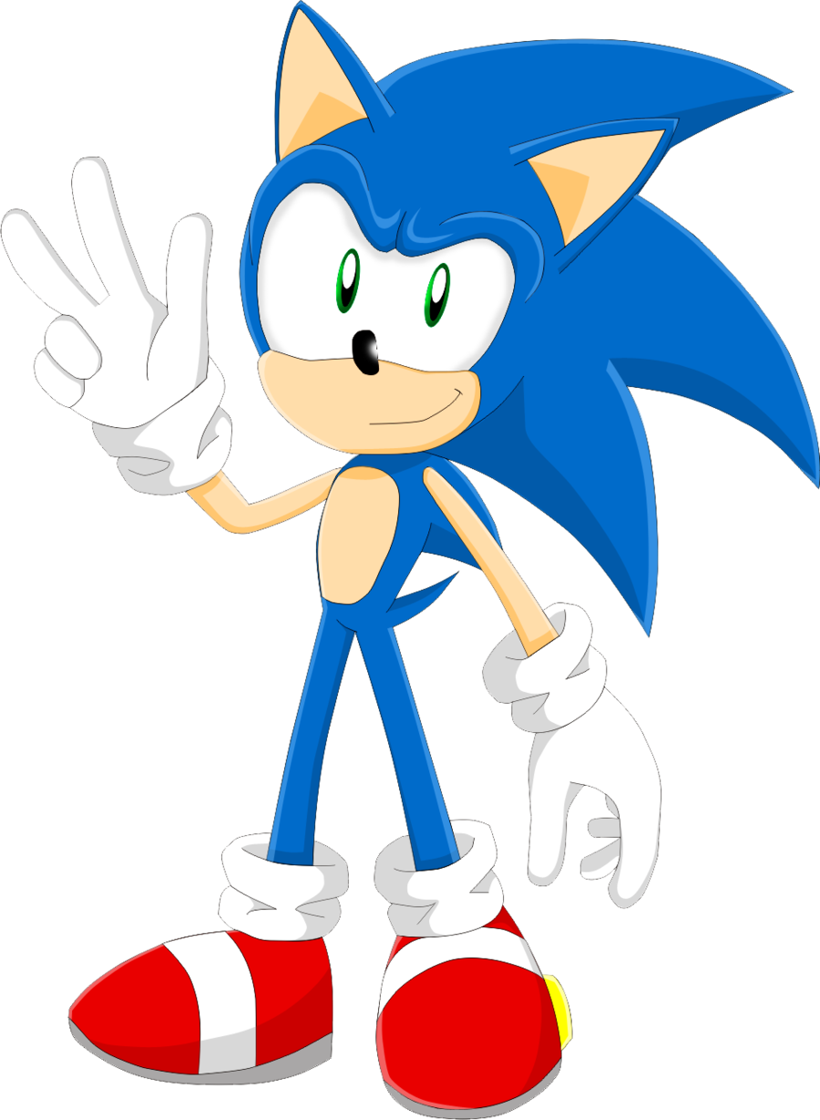 Sonic Digital Art By Sonicspeedz Sonic Digital Art - Sonic The Hedgehog (900x1230)