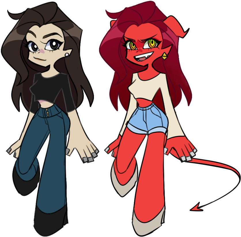 Ghoul Demon Drawing Digital Art - Psg Oc Demon (933x857)