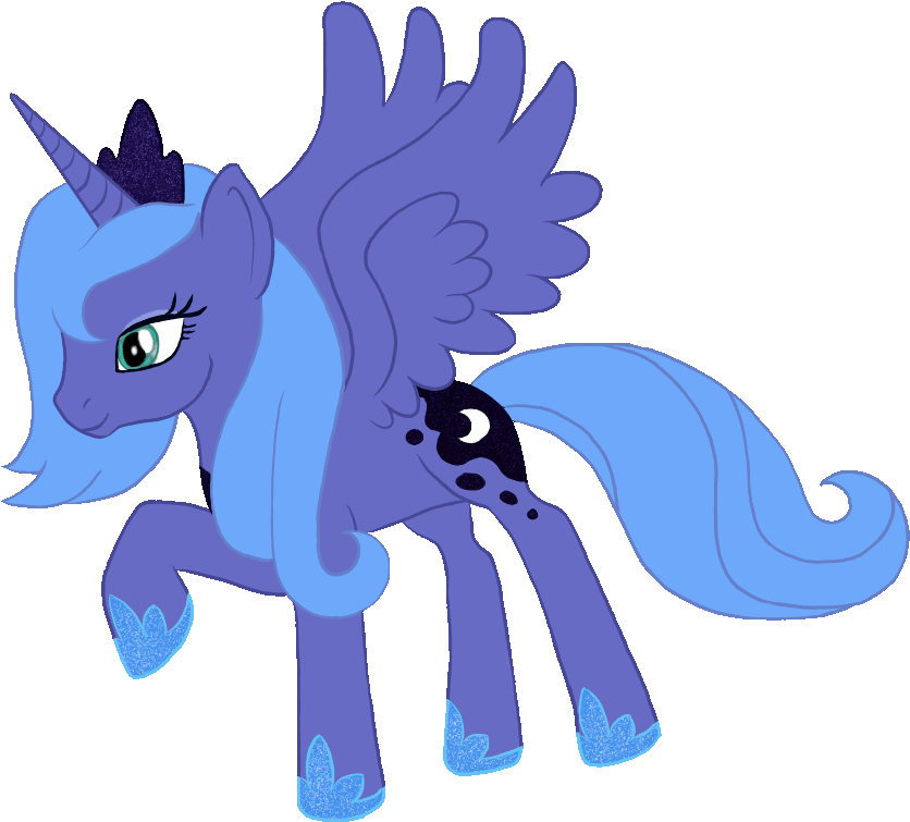 Princess Sticker - Princess Luna Flying Gif (892x810)