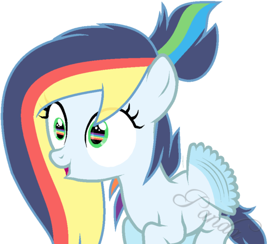 Pony Drawing Digital Art Fan Art - Mlp Next Gen Rainboom (579x511)