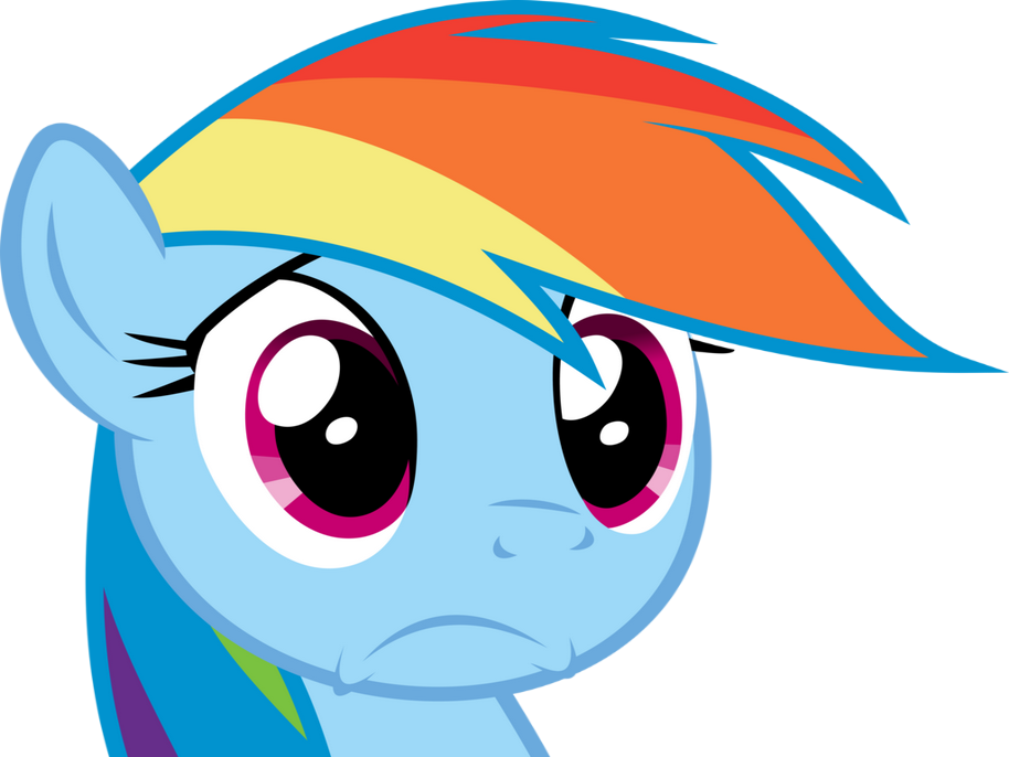 Sticker Risitas Rainbow Dash My Little Pony Mlp Bleu - Blingee Gif The End (914x686)