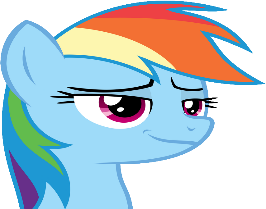 Sticker Other Rainbow Dash My Little Pony Mlp Bleu - Rainbow Dash Surprised Face (914x686)