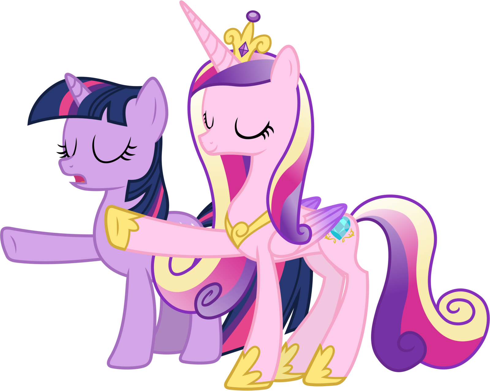 Princess Cadance And Twilight Sparkle Relaxing By 90sigma - Princess Twilight Sparkle And Princess Cadence (1600x1278)