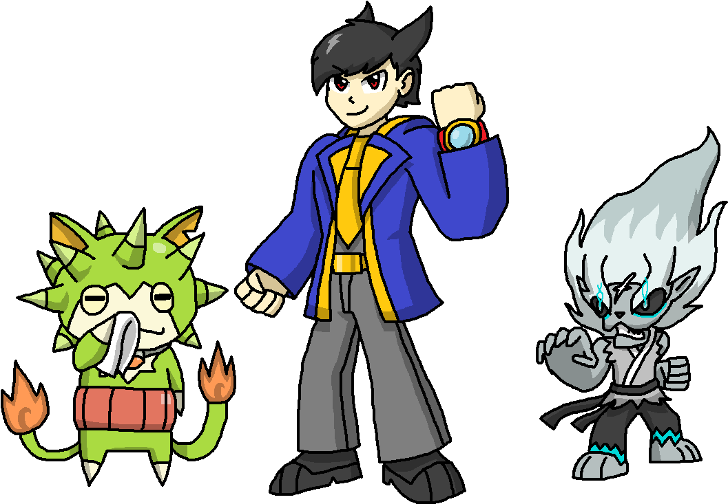 Me With Siro And Thornyan By Darktidalwave - Siro Yokai (1075x742)