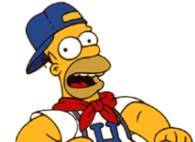 Dancin' Homer Picture - Homer Simpson Baseball (460x280)