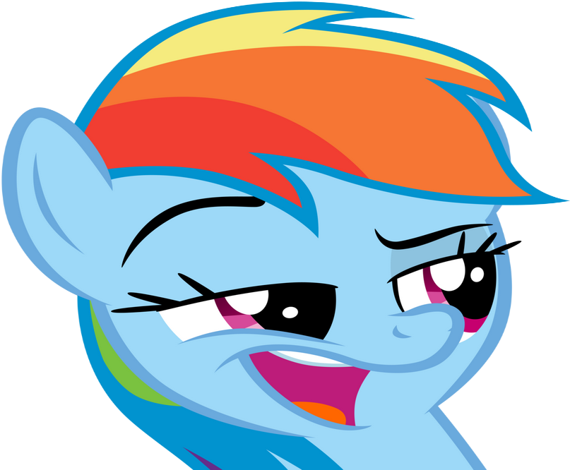 Sticker Other Rainbow Dash My Little Pony Mlp Bleu - Rainbow Dash Face (914x686)