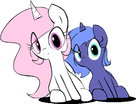Pony - Luna And Celestia Gif (500x362)