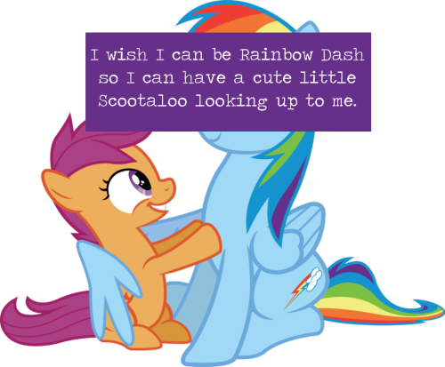 I Wish I Can Be Rainbow Dash So I Can Have A Cute Little - Cartoon (500x413)
