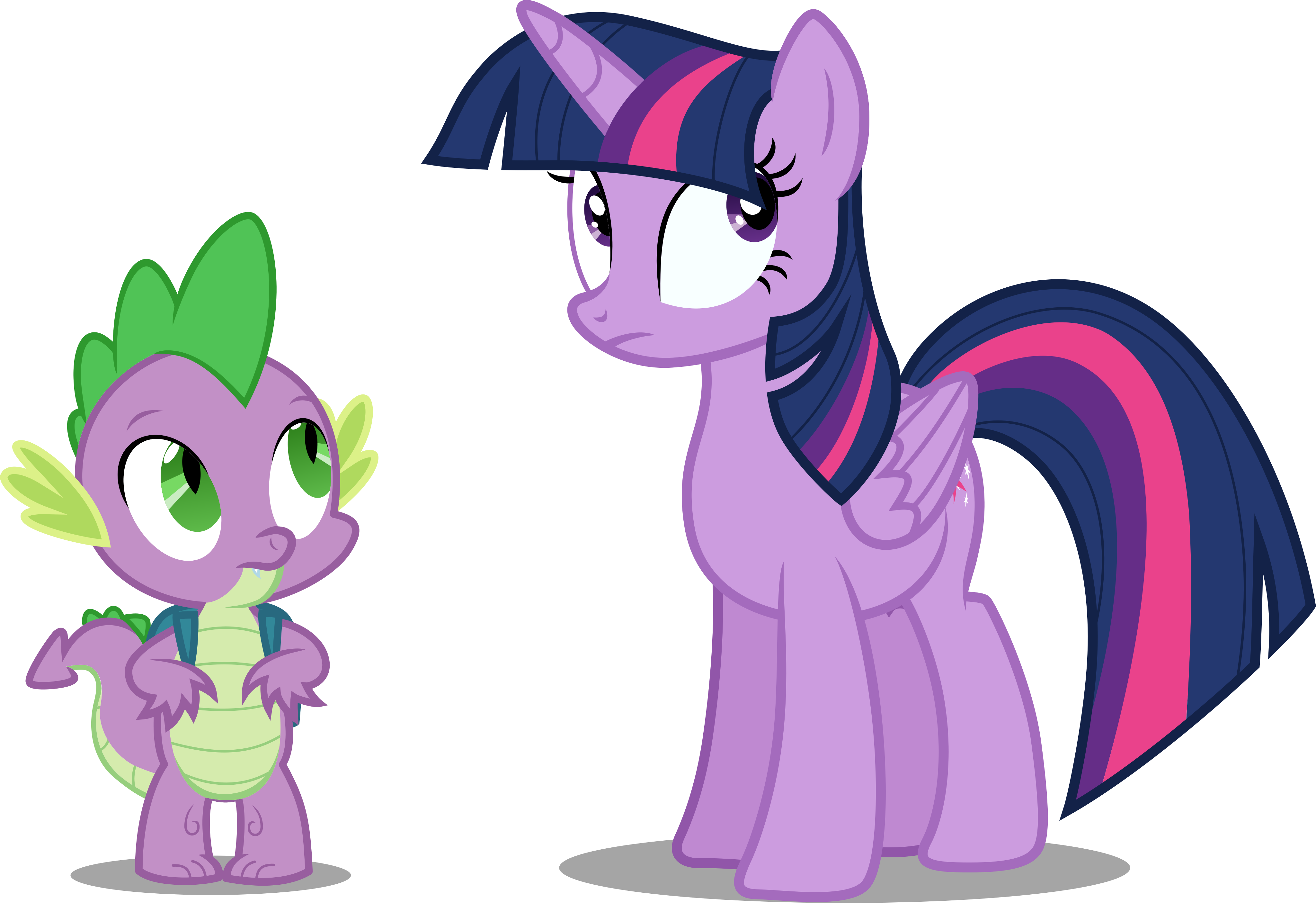 Twilight Sparkle And Spike By Tralomine - Little Pony Friendship Is Magic (4096x2809)