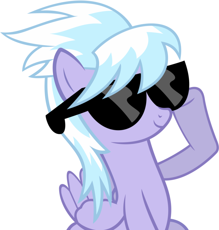 57 Images About My Little Pony On We Heart It - Rainbow Dash With Sunglasses (859x930)