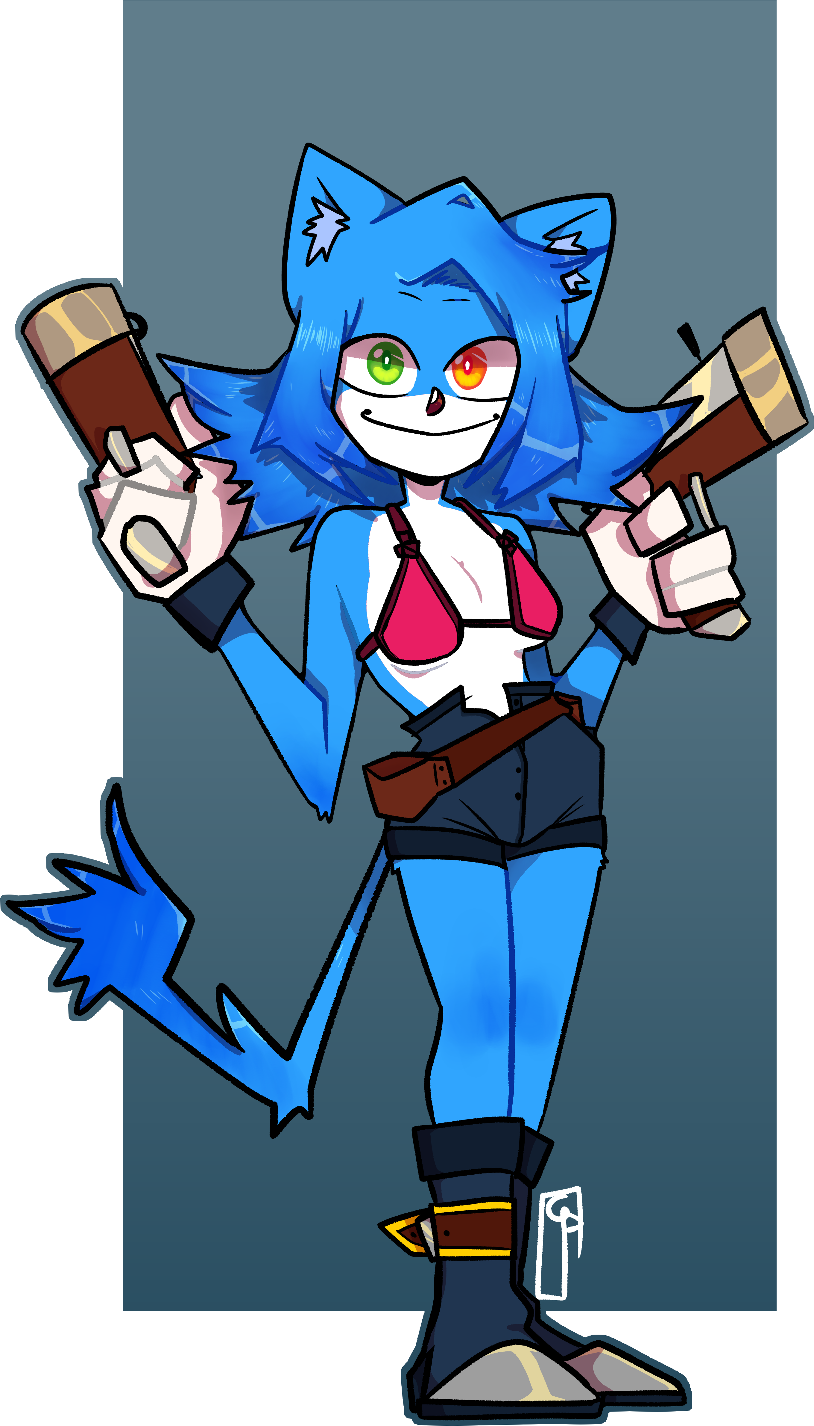 #furry Art #fc Sonic #digital Art - Cartoon (3400x5300)