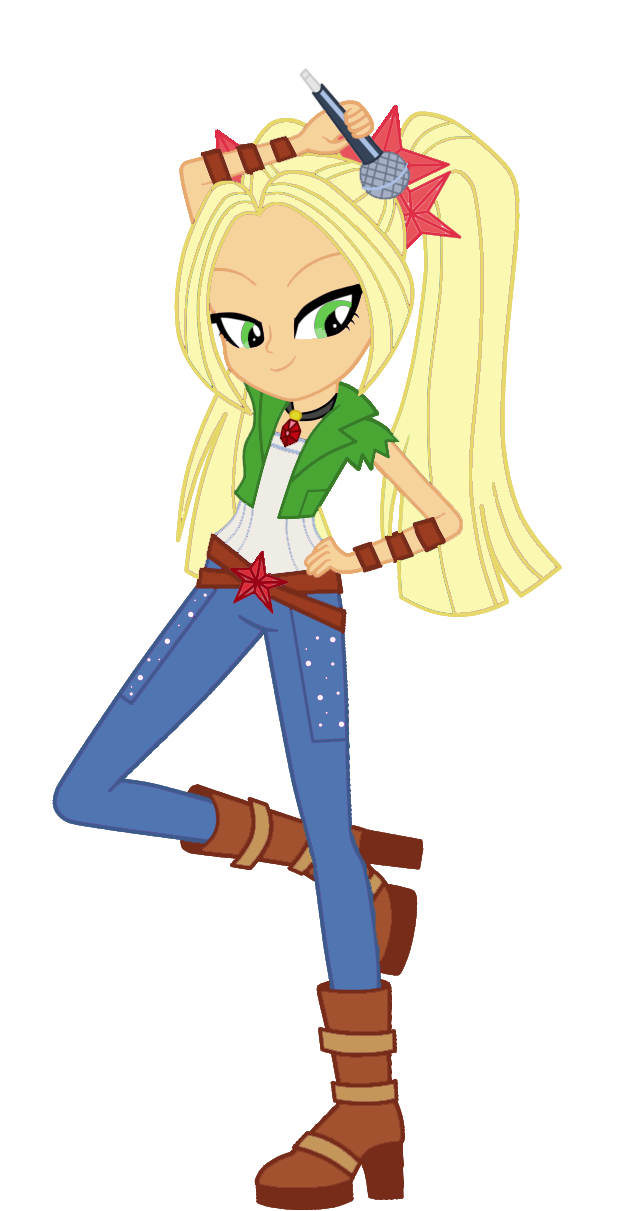 Apple Jacksmy Little Ponyequestria - My Little Pony Aria Dazzle (630x1269)