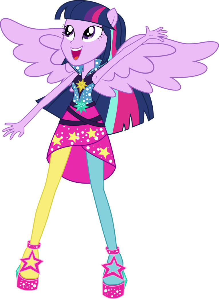 توآیلات - Twilight Sparkle Human Rainbow Rocks (766x1044)